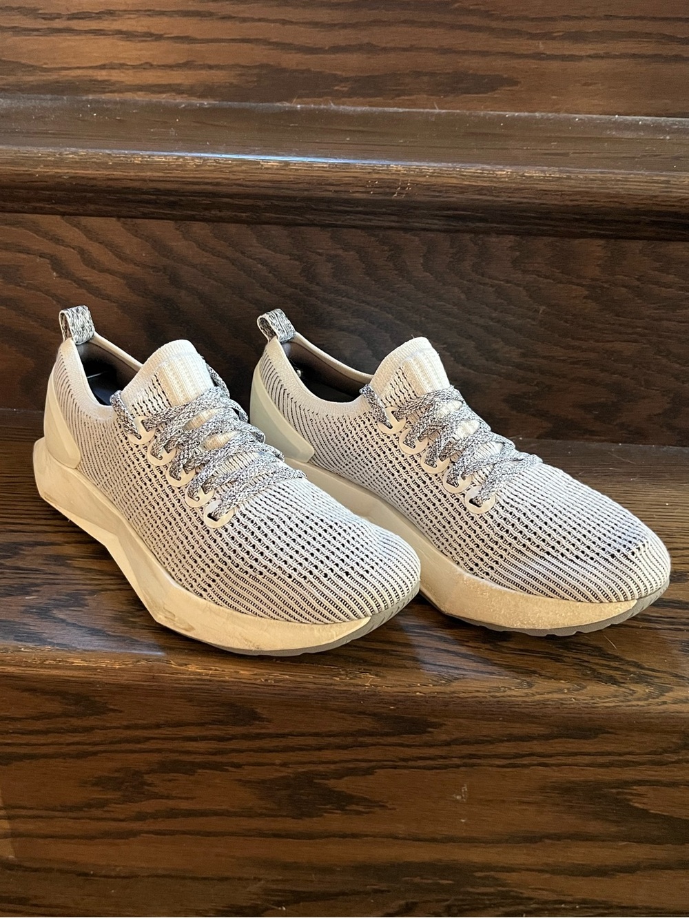 allbirds Women’s Knit Lace-Up Sneakers - Light Gray